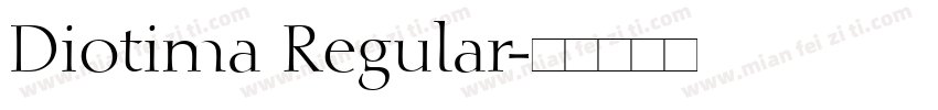 Diotima Regular字体转换
